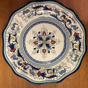 Pier 1 San Marino Dinner Plates Blue Floral - 4 Total - Sold in Pairs